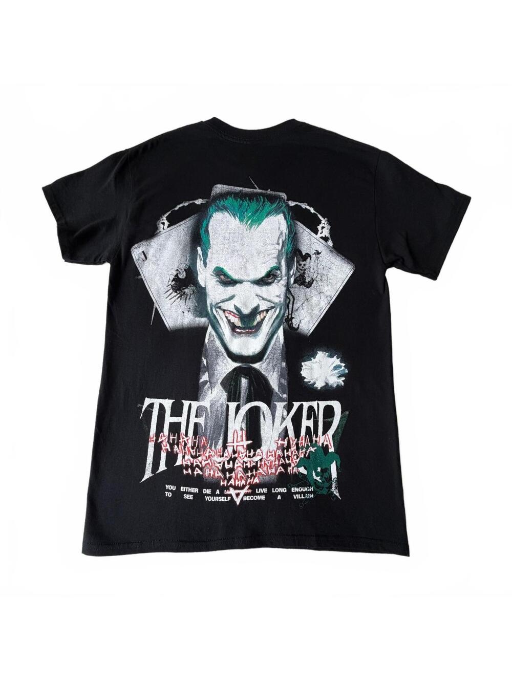DC Batman The Joker Graphic T-Shirt, Black Size M Cult Los Angeles Licensed Tee